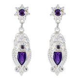 Natalie Purple Stud Earrings for Everyday Glam Amethyst Purple Stud